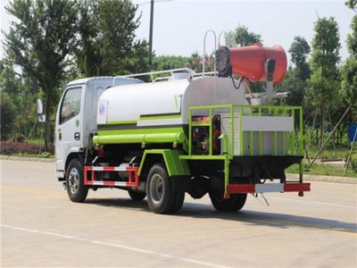 【國六標準】東風(fēng)小多利卡圓罐5方抑塵車 城市環(huán)境的綠色衛(wèi)士